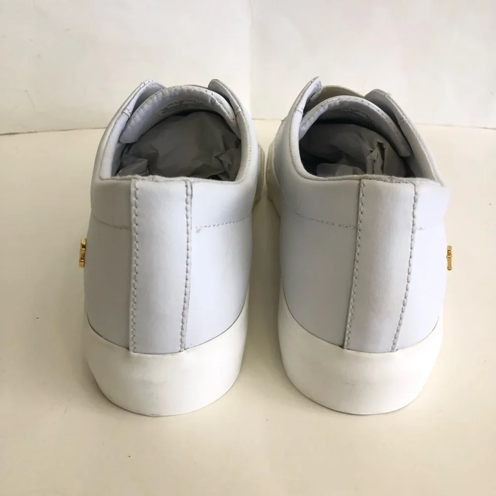 Lauren Ralph Lauren Woman’s Isla Leather Platform Trainer Slip-On Sneakers Sz 10